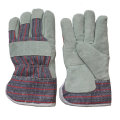 Boa Full forining Leather Paste Cuff Winter Warm Work Gloves for Rigger